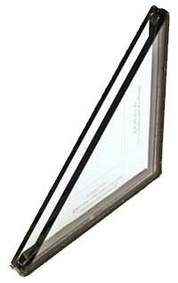 A section of a slimlite glazing unit